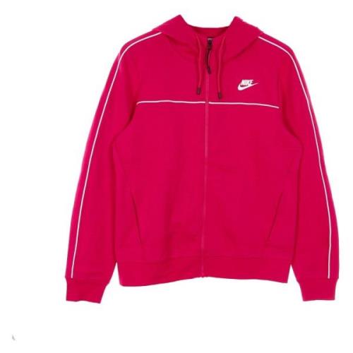 Nike Fireberry/Vit Lättvikts Dragkedja Hoodie Pink, Dam