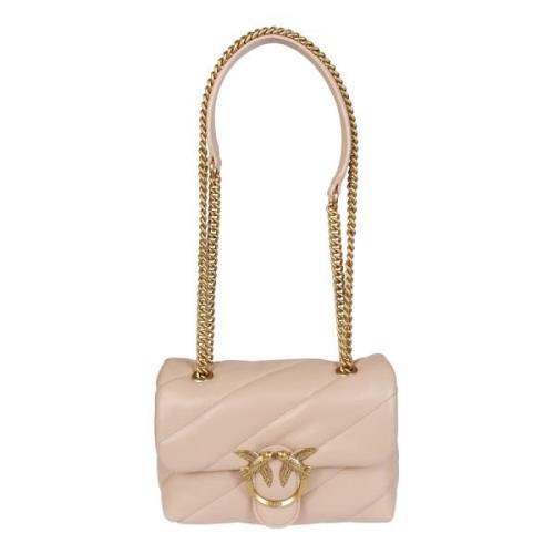 Pinko Mini Puff Axelväska Pink, Dam