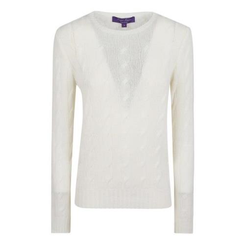 Ralph Lauren Vit Tröja för Kvinnor Aw24 White, Dam