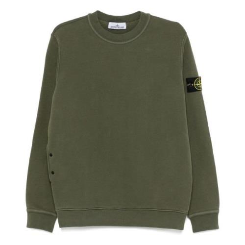 Stone Island Bomullssweatshirt för män Green, Herr