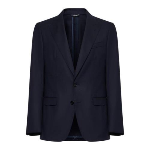 Dolce & Gabbana Elegant Herr Ull Blazer Blue, Herr