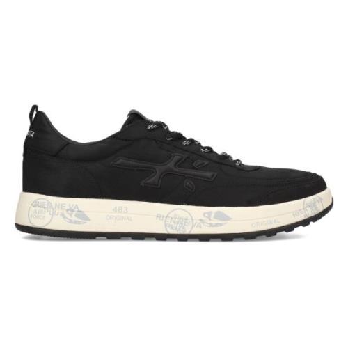 Premiata Stiliga herrsneakers med logotyp Black, Herr