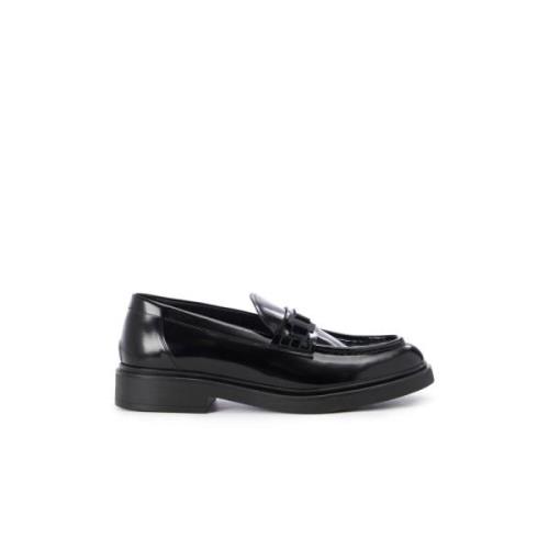 Iceberg Elegant läderloafers med tjock sula Black, Herr