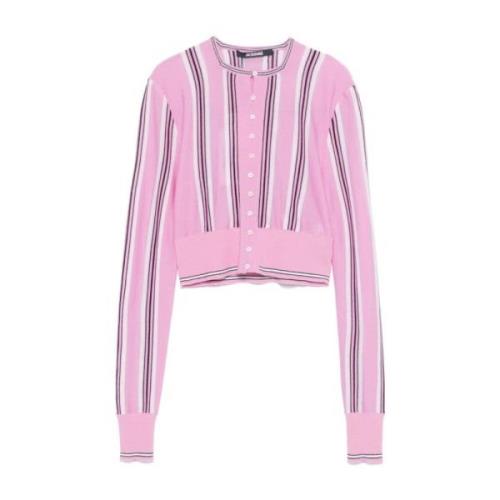 Jacquemus Rosa Spiaggia Cardigan Tröja Pink, Dam