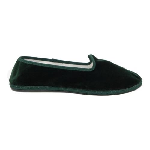 Gallo Gröna Sammet Unisex Handgjorda Skor Green, Dam