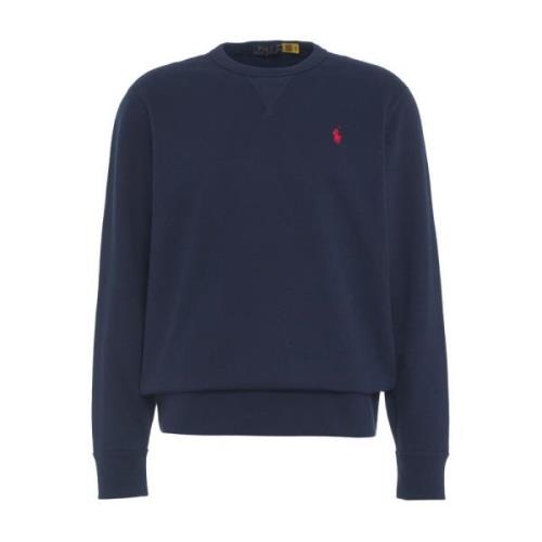 Ralph Lauren Blå Sweatshirt Aw24 Modell 190cm Blue, Herr