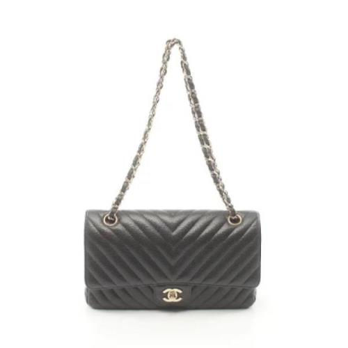 Chanel Vintage Pre-owned Canvas chanel-vskor Black, Dam