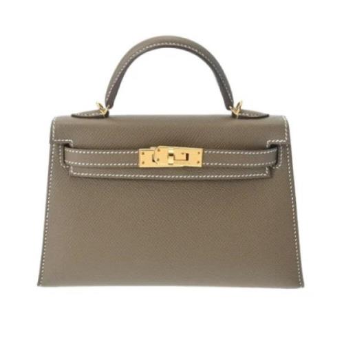 Hermès Vintage Pre-owned Laeder handvskor Gray, Dam