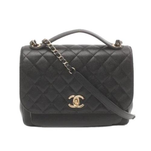 Chanel Vintage Pre-owned Canvas chanel-vskor Black, Dam