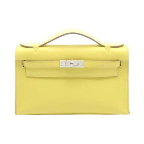 Hermès Vintage Pre-owned Laeder handvskor Yellow, Dam