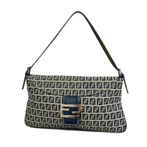 Fendi Vintage Pre-owned Nylon fendi-vskor Blue, Dam