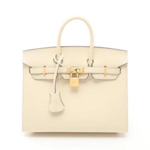 Hermès Vintage Pre-owned Canvas handvskor Beige, Dam