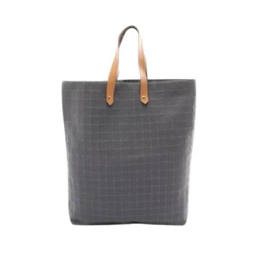 Hermès Vintage Pre-owned Canvas handvskor Gray, Dam