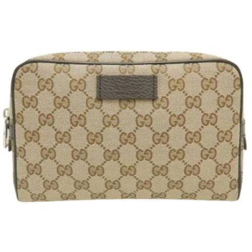 Gucci Vintage Pre-owned Canvas gucci-vskor Beige, Dam