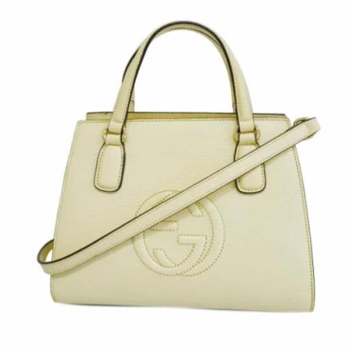 Gucci Vintage Pre-owned Laeder gucci-vskor Beige, Dam