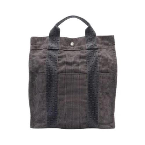 Hermès Vintage Pre-owned Canvas ryggsckar Gray, Dam