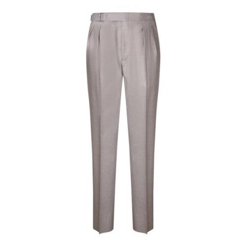 Canali Beige Byxor Höj Din Stil Gray, Herr