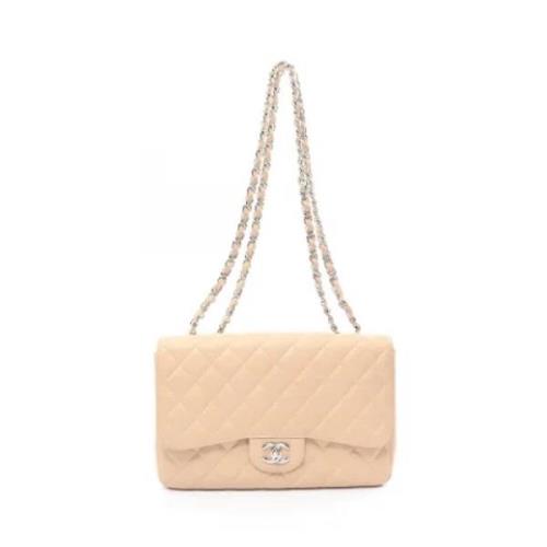 Chanel Vintage Pre-owned Laeder chanel-vskor Beige, Dam