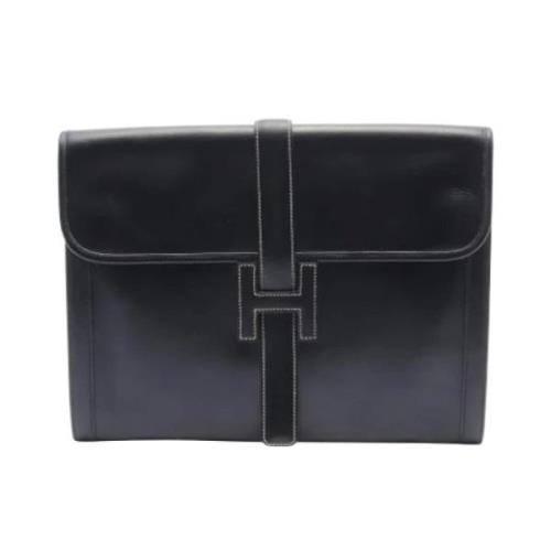 Hermès Vintage Pre-owned Canvas kuvertvskor Black, Dam