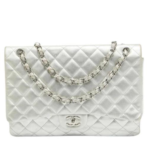 Chanel Vintage Pre-owned Tyg chanel-vskor Gray, Dam