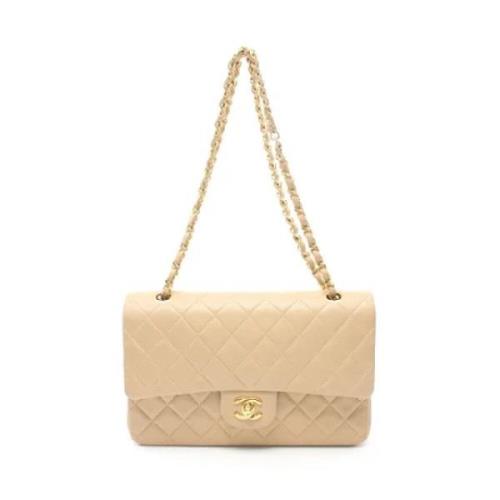 Chanel Vintage Pre-owned Laeder chanel-vskor Beige, Dam