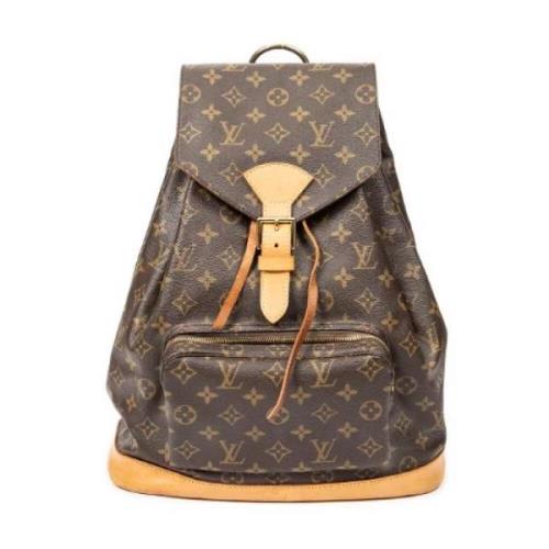 Louis Vuitton Vintage Pre-owned Belagd canvas ryggsckar Brown, Dam