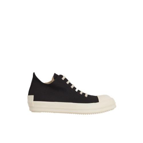 Rick Owens Denim Låg Sneaker Black, Herr