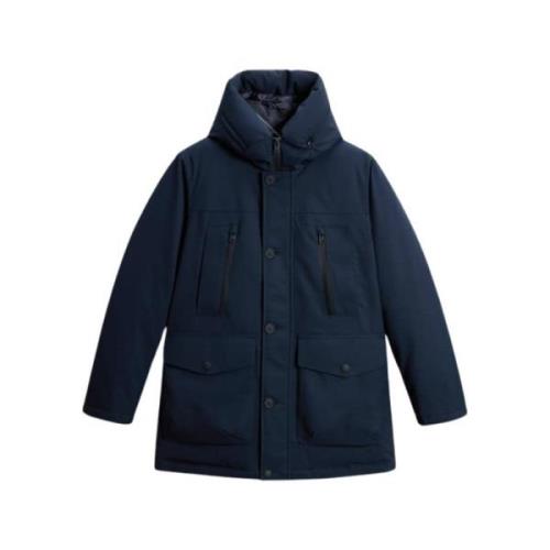 Woolrich Arctic Parka Melton Blue Blue, Herr