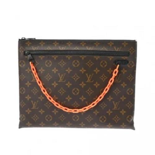 Louis Vuitton Vintage Pre-owned Tyg louis-vuitton-vskor Brown, Herr