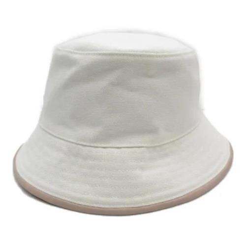 Louis Vuitton Vintage Pre-owned Bomull hattar-och-kepsar White, Dam