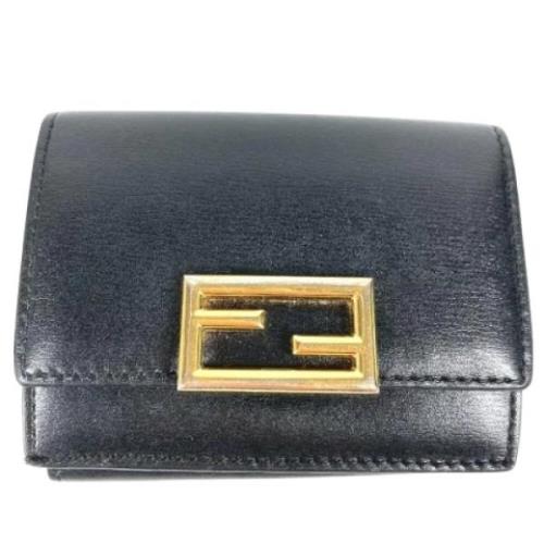 Fendi Vintage Pre-owned Laeder plnbcker Black, Dam