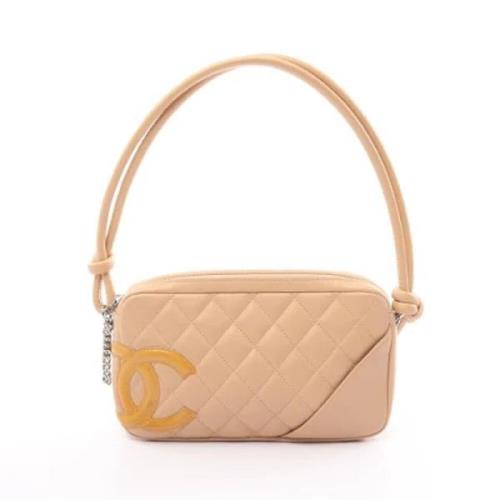 Chanel Vintage Pre-owned Laeder chanel-vskor Beige, Dam