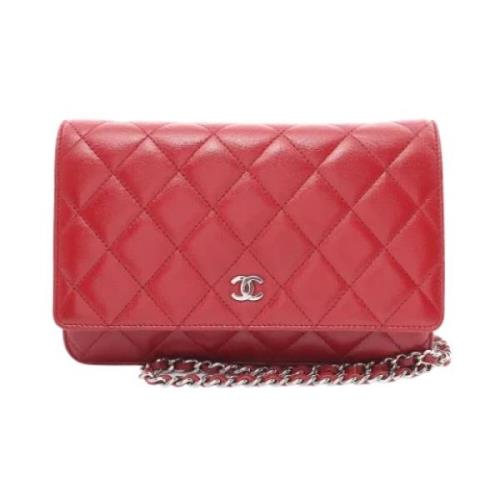 Chanel Vintage Pre-owned Laeder chanel-vskor Red, Dam