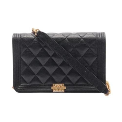 Chanel Vintage Pre-owned Canvas chanel-vskor Black, Dam