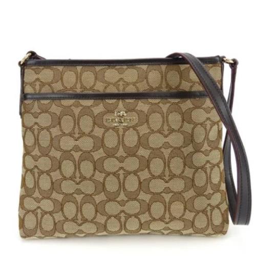 Coach Pre-owned Pre-owned Canvas axelremsvskor Beige, Dam