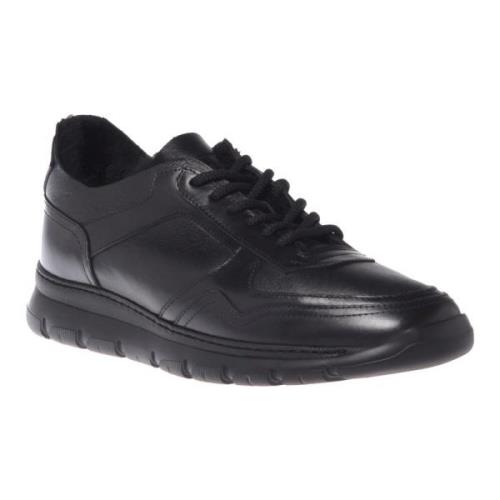 Baldinini Trainers in black leather Black, Herr