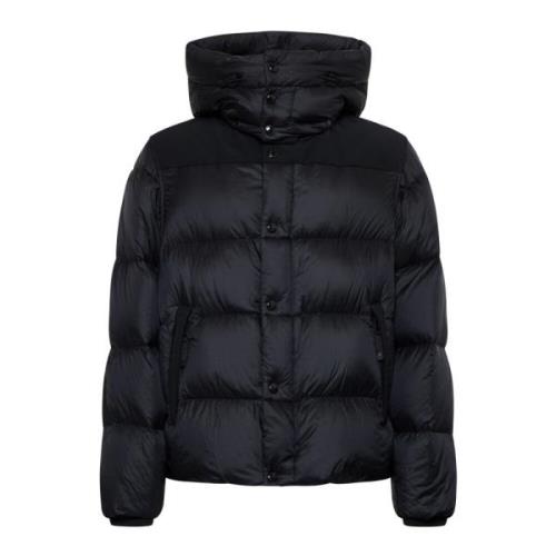 Burberry Svarta Snygga Kappor Black, Herr