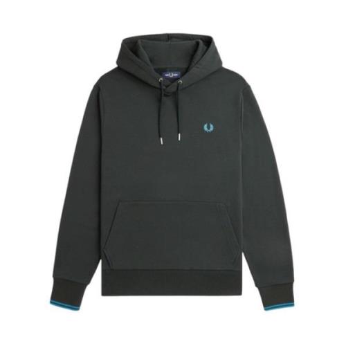 Fred Perry Stilig Sweatshirt för Män Green, Herr