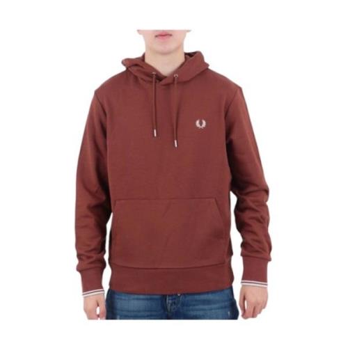 Fred Perry Stilren Sweatshirt för Män Brown, Herr