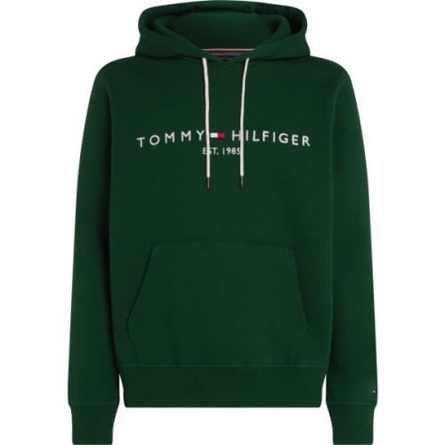 Tommy Hilfiger Grön Hoodie Sweatshirt Casual Stil Green, Herr