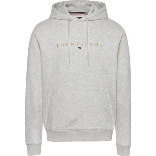 Tommy Jeans Grå Tröja med Skjutreglage Gray, Herr