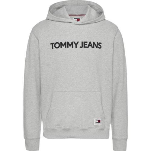 Tommy Jeans Vintage Tvättad Hoodie Tröja Gray, Herr