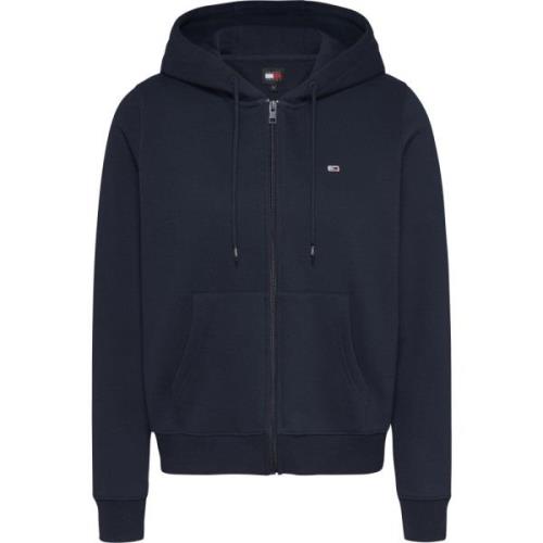 Tommy Jeans Blå Zip Hoodie Casual Style Sweater Blue, Dam