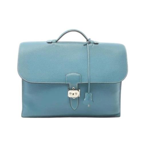 Hermès Vintage Pre-owned Laeder handvskor Blue, Dam