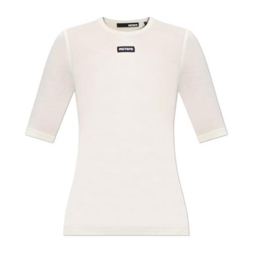 Rotate Birger Christensen Logo Top White, Dam