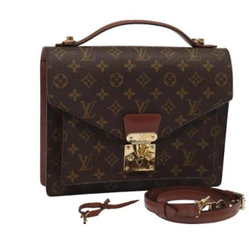 Louis Vuitton Vintage Pre-owned Canvas handvskor Brown, Dam