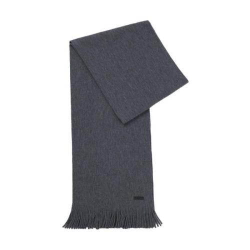 Hugo Boss Albas Virgin Wool Scarf i Grå Gray, Herr