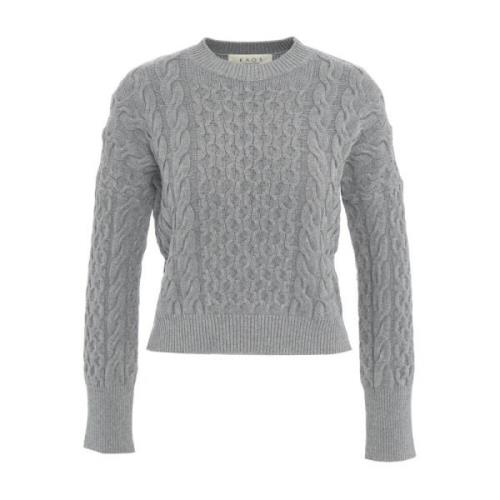 Kaos Grå Stickat Aw24 Damkläder Gray, Dam