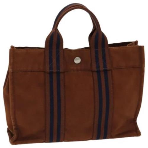 Hermès Vintage Pre-owned Canvas totevskor Brown, Dam