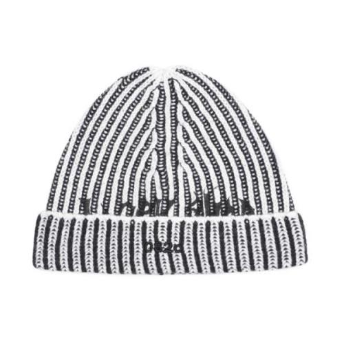 032c Svart Beanie Mössa för Män Black, Herr